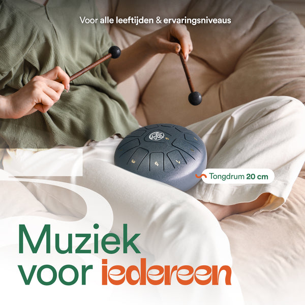 Tongue drum - Nachtelijk Blauw - 20 cm