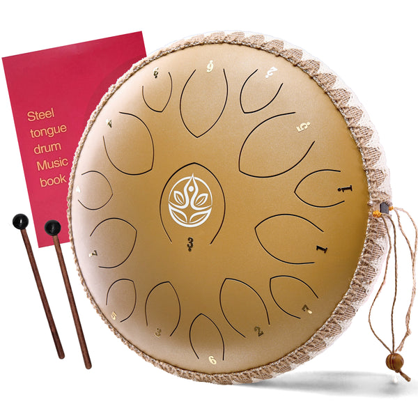 Tongue drum - Zonnegloed Goud - 36 cm