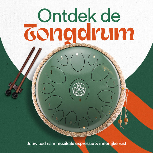 Tongue drum - Jade Groen - 36 cm