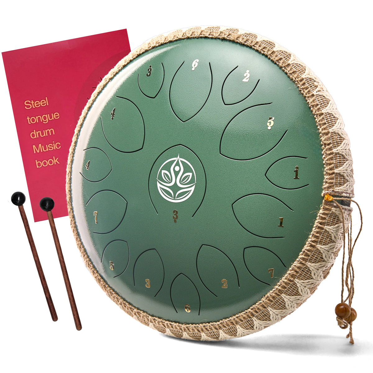 Tongue drum - Jade Groen - 36 cm